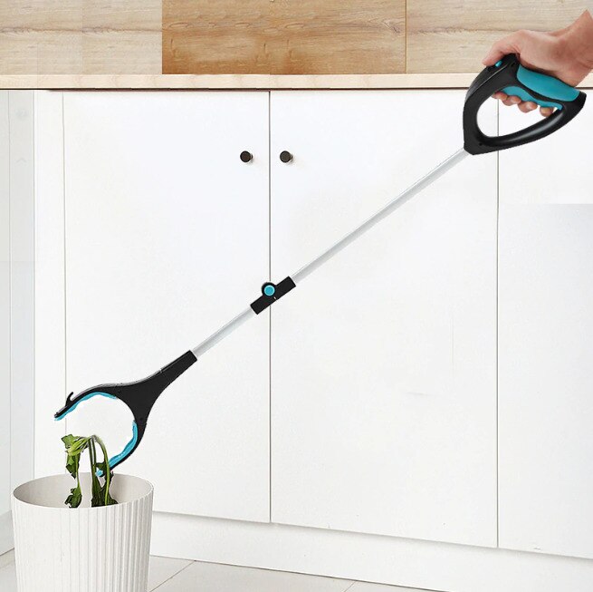 84Cm Opvouwbare Kattenbakvulling Reachers Grabber Trash Roterende Kop Grijper Extender Grabber Pick Up Gereedschap Pickers