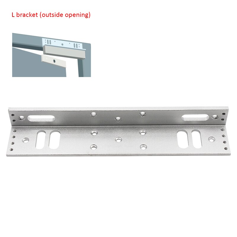 180/280350/500KG Z Bracket For Access Control System Narrow Door EM Lock Install ZL/Z/L/U Bracket For 600LBS Magnetic Lock