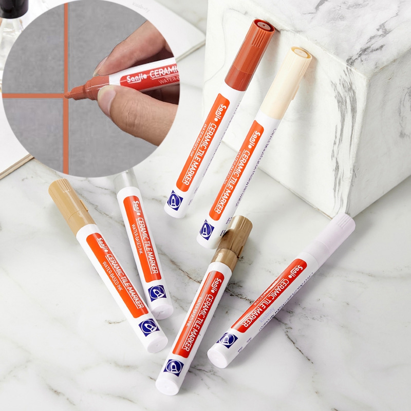 Stylo marqueur de restauration de coulis de mur de stylo de carrelage de coulis blanc imperméable pour des stylos de réparation de couture de décontamination de sol de mur de salle de bains