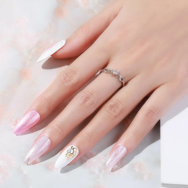 Lagunamoon glänzend Perle Gel Nagellack UV LED Tränken Weg Langlebige Mangel Mangel Manikübetreffend Gel Nagellack funkeln 8ml