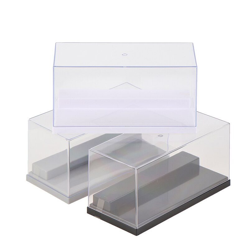 Transparente acryl-vitrine, 2 -stufig, aus plexiglas, staubdicht, für modellautos, actionfiguren und sammlerstücke 1 pc