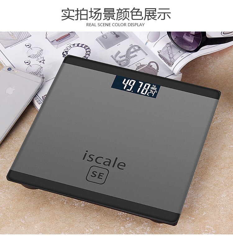 USB rechargeable smart home weight scale adult precision health weighing scale electronic body scale: 3
