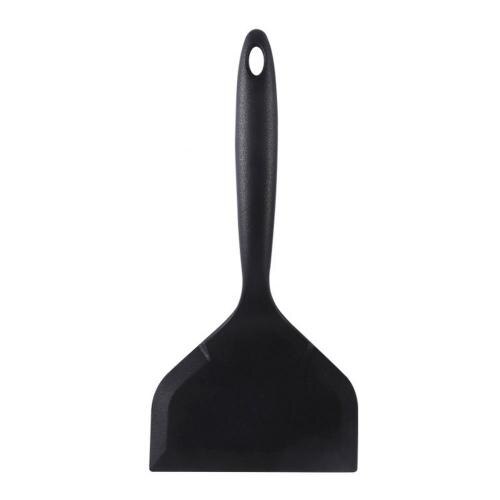 1Pc Non-stick Siliconen Spatels Rundvlees Vlees Ei Koken Spatel Keuken Koken Bakken Schraper Pizza Schop Voedsel Lifters turners: Black