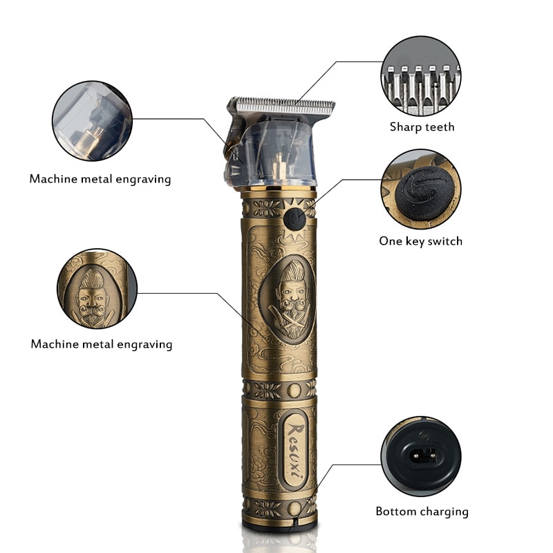 Tondeuse Cheveux Et Barbe Sans Fil Sichler - Noire - Neuf Pour Soins Hommes
