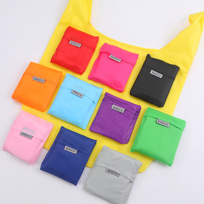 1PC Shopping Bag Eco-friendly Bag Hand Shoulder Grocery Bags Shoulder Market Bags Reusable Foldable Supermarket Shop Bags