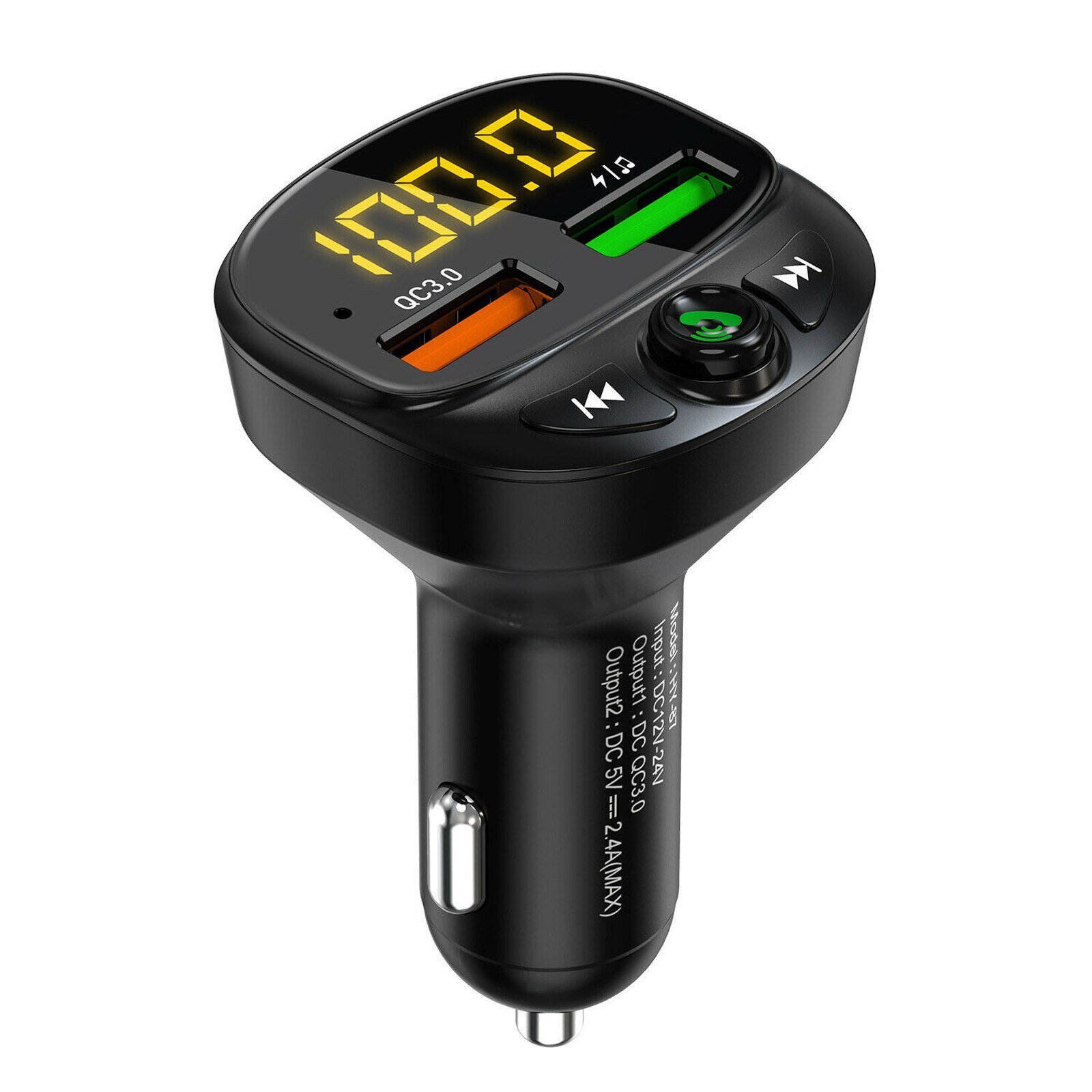 Bluetooth 5.0 Wireless FM Transmitters Handsfree Car FM Transmitter Car Accessories Car MP3 Player Dual USB Charger