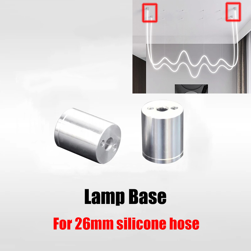 360-Grad-Lumineszenz, rundes Silikagel, flexibles Licht, IP67, wasserdicht, LED-Neonseil, Röhre, weiche Lampe, DIY-Kronleuchter-Zubehör