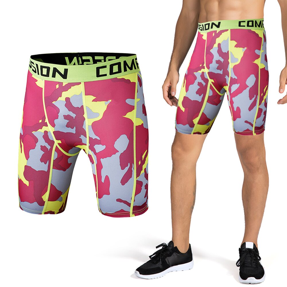 Mænd kompression shorts atletisk baselayer undertøj til løb træning træning fitness: M / R