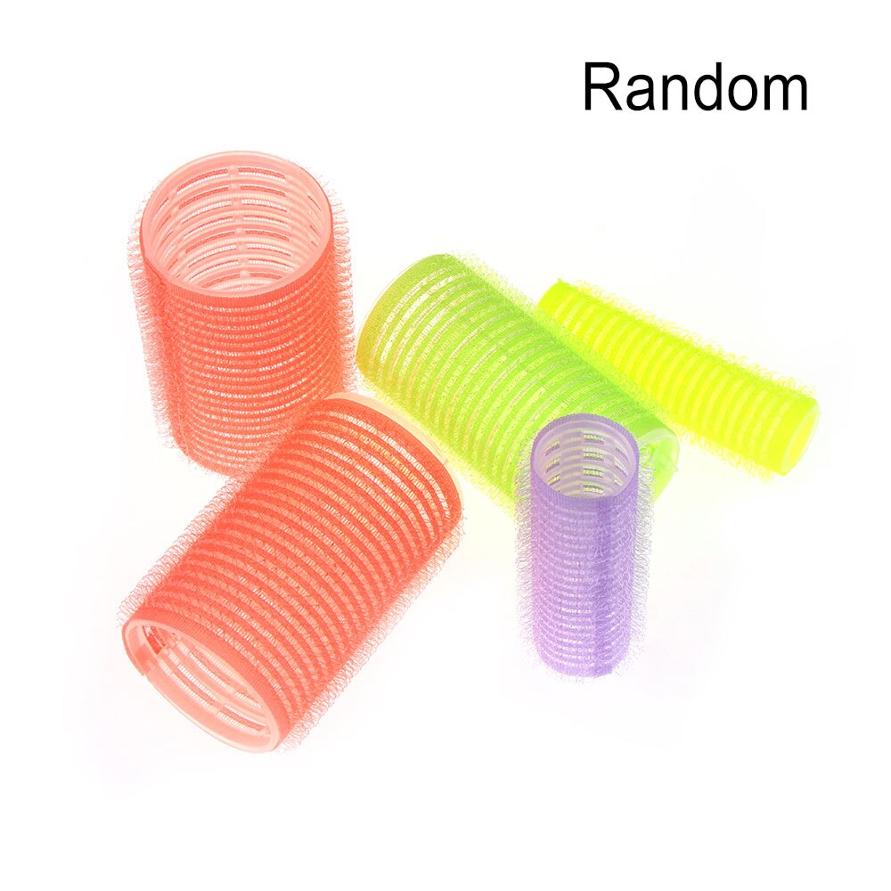 6 Pcs Random Color! Large Self Grip Hair Rollers Pro Salon Hairdressing Curlers Multi Size Hair Salon tool