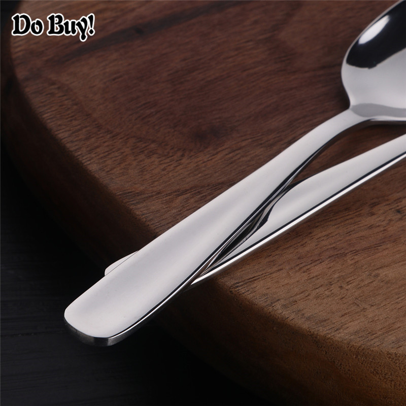 12pcs Tea Spoon 18/10 Stainless Steel Cutlery Set Unique Silver Dessert Spoon Small Spoon Coffee Scoop