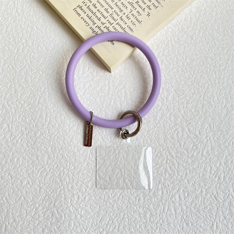 Silicone Mobile Phone Lanyard Keychain Wrist Strap Key Ring Key Rope Mobile Phone Portable Short Lanyard Hand Rope Pendant Key: 7