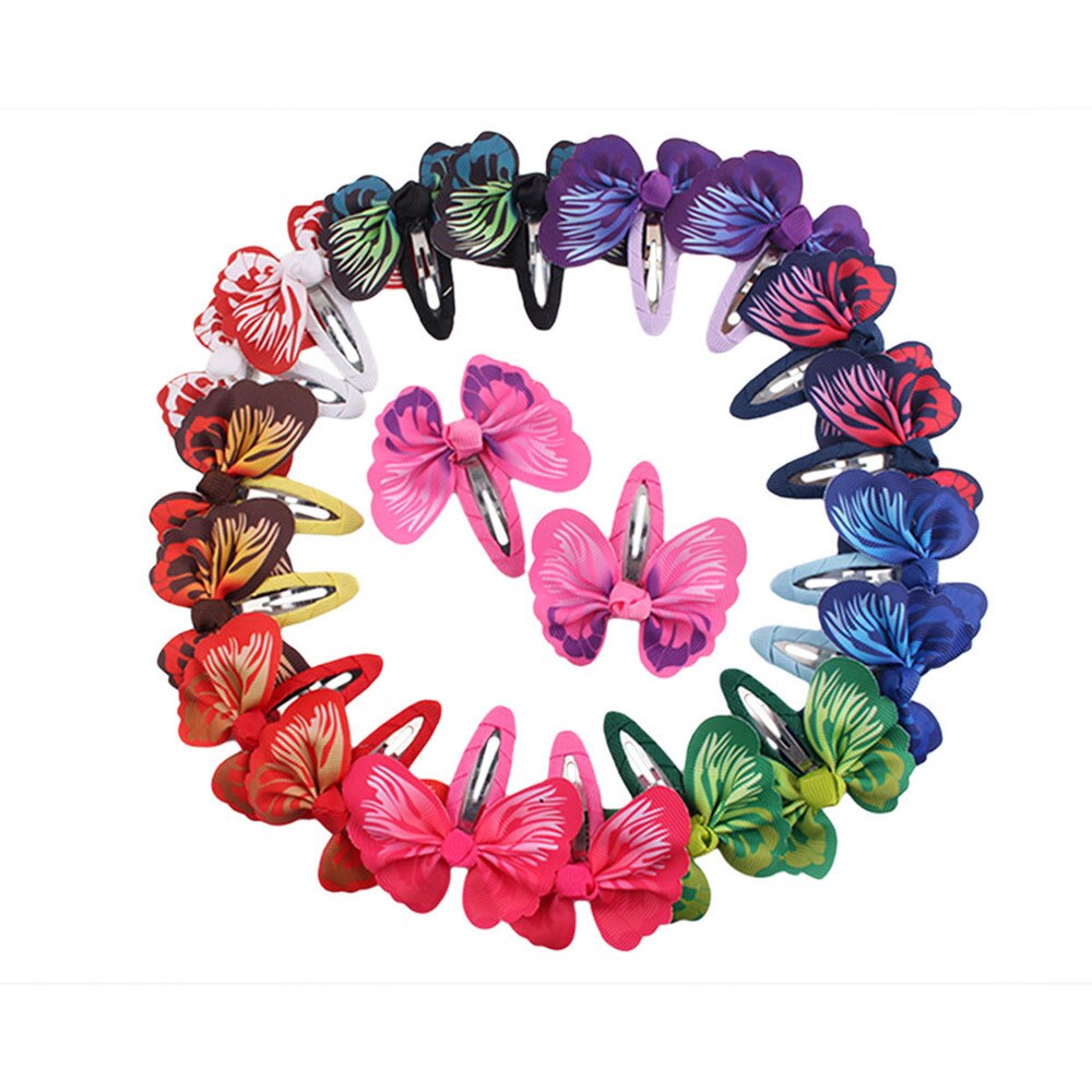 Baby hair accessories 1 Pair Baby Girls Accessories Bowknot Butterfly Hairpin Headdress baby girl clothes Accessories