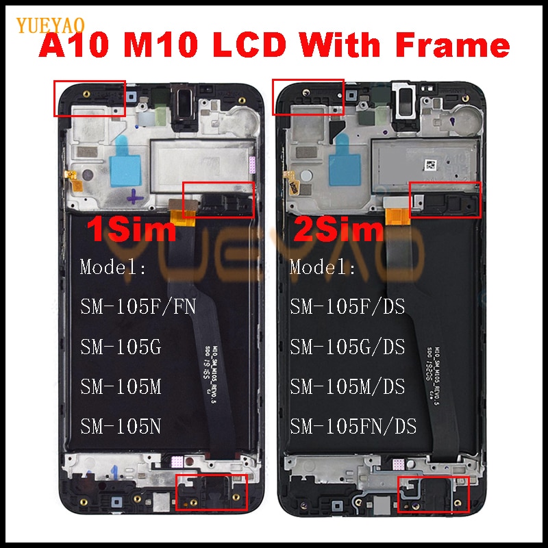 Voor Samsung Galaxy A10 A105 A105F SM-A105F Lcd-scherm Vervanging Digitizer Vergadering Voor Samsung M10 M105F Lcd