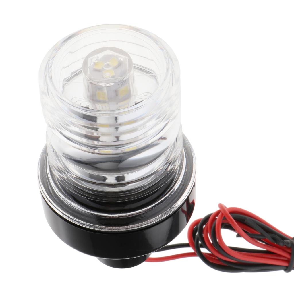 12-24V Marine Boat Navigation LED Light 360° Anchor Lights PC Resin+ABS Lamp Universal for Marine/Boat/Nav PC