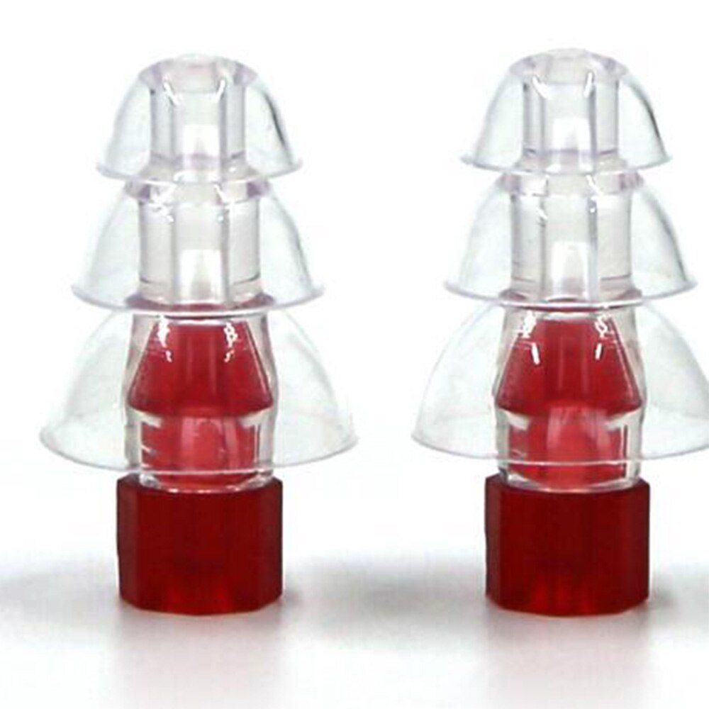 Siliconen oordopjes met ruisonderdrukking, filter oordopjes met ruisonderdrukking, slaap, gehoorbescherming, oordopjes met herbruikbare filters, voldoende rust: Rood