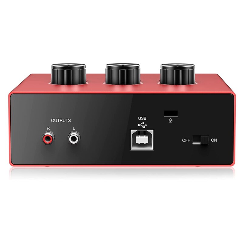 Usb external sound card, usb audio interface, support for live song recording