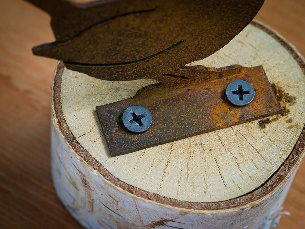 Sød fugl stål metal silhuetter kunst haven hegn dekoration