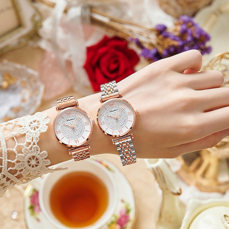 Gold Watch Women Watches Ladies Steel Women's Bracelet Watches Female Waterproof Clock Relogio Feminino