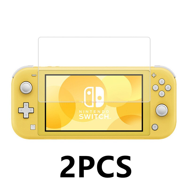 Tempered For Nintend Switch Lite Glass Ultra Clear Full HD Screen Protective Film Surface Guard Console Protector Cover Skin: 2PCS