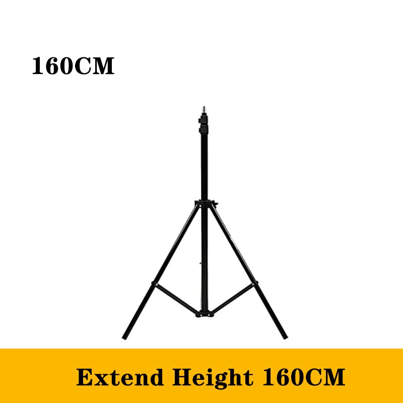 50/110/160/200cm Aluminum Light Photography Tripod Stand Photo Studio Tripods Light Stands for Softbox Umbrella Video Reflector: 160CM