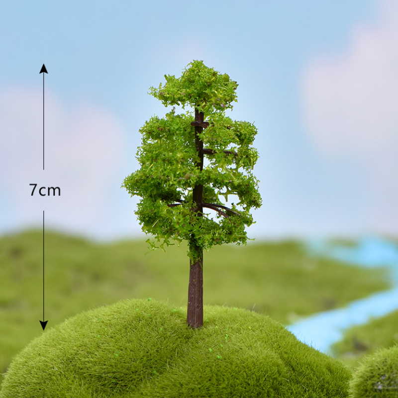 15 stijlen mini kersenboom feeëntuin decoraties miniaturen landschap hars knutselen bonsai tuin terrarium diy accessoires: Diepblauw