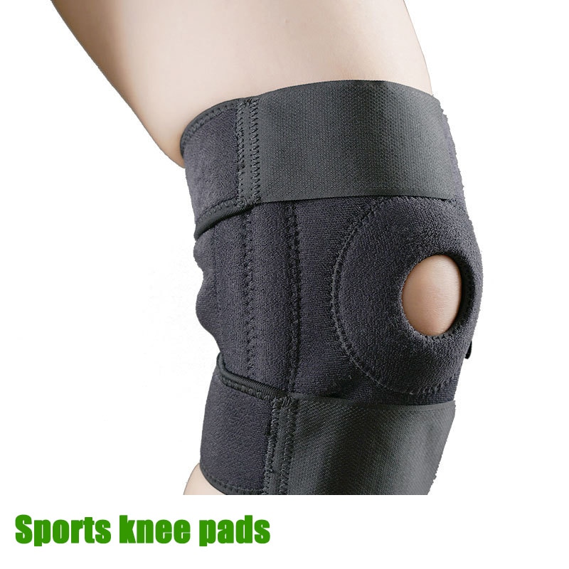 Verstelbare Open Knie Pad Mouw Knie Ondersteuning Protector Sport Kniebrace Ademend Bandage Knie Brace Basketbal Tennis Fietsen