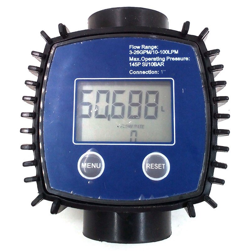 K24 Einstellbar Digitale Turbine Flow Meter Für Öl, Kerosin, Chemikalien, Benzin, Methanol, Wasser, harnstoff, Etc.10-120L/Min: Default Title