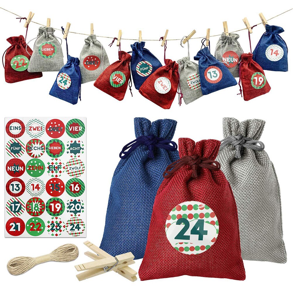 Kerst snoepzak vulling kous decoratie feestdecoratie set kerst advent