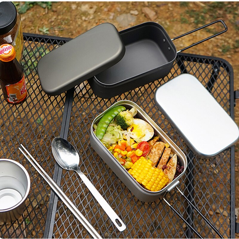 Aluminum Camping Travel Equipment Cookware Outdoor Picnic Accessories Camping Cookware Rice Cooker Vajilla Camping Outdoor Items