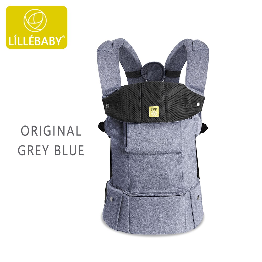 Lillebaby Ergonomische Originele Baby Carrier Baby Baby Sling Bebes Voorkant Kangoeroe Voor 0-36 Maanden: GREY BLUE