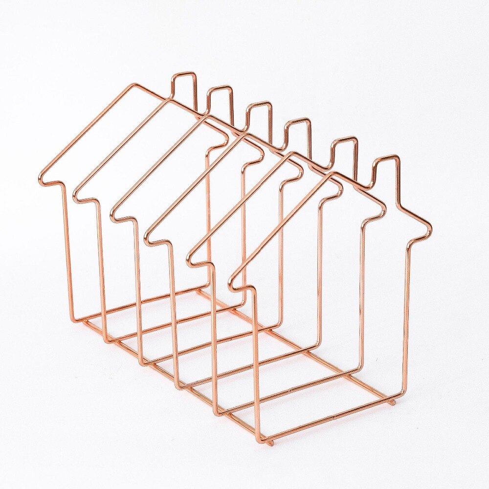 1 pcs Gold/Rose Gold H Shape Electroplated Bookend Desk Organizer Desktop Office Home Bookends Book Holder Black Book Stand