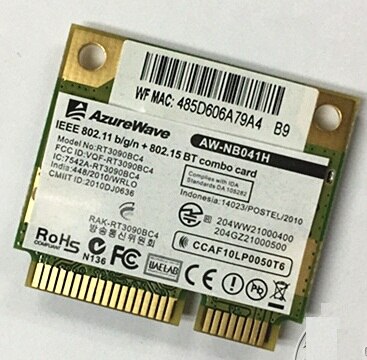 SSEA Network Card for Ralink RT3090BC4 AzureWave AW-NB041 Half Mini PCI-E wifi Bluetooth3.0 Wireless Card 802.11 b/g/n
