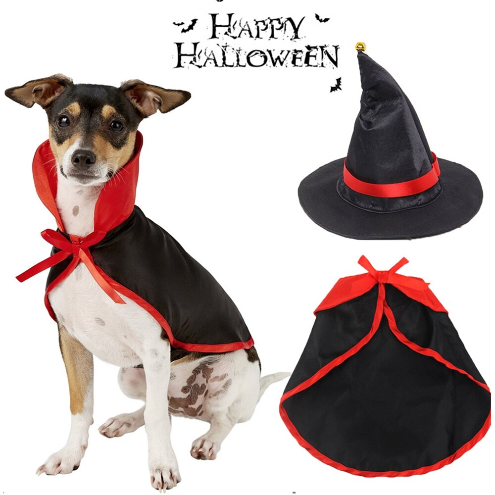 Adjustable Halloween Dog Costumes Funny Pet Clothes Set Dog Cosplay Costume Sets Novelty Clothing For Medium Large Dogs