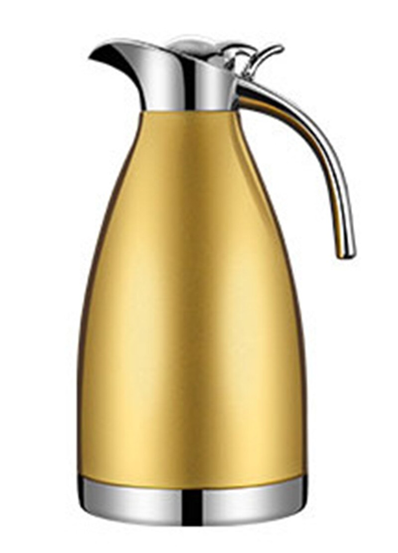 304 Stainless Steel keep warm cold kettle Thermos Pot double layer vacuum 2.0L coffee tea water container Insulated Flask: 6