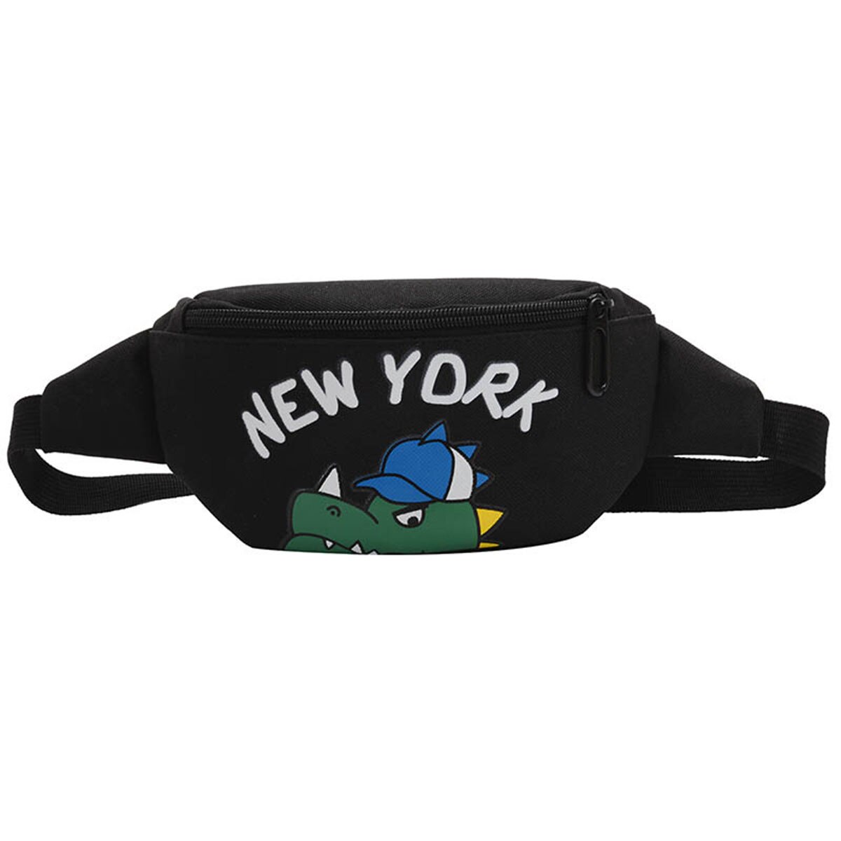 Unisex Peuter Fanny Pack Trendy Cartoon Dinosaurus Print Crossbody Taille Tas Met Verstelbare Riem: A