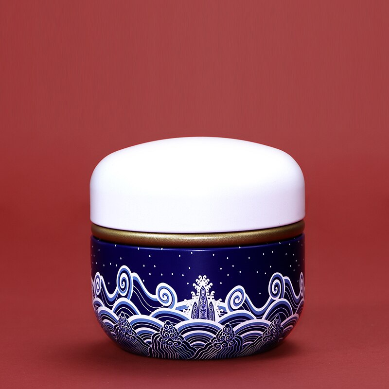 Metal Pattern Tea Cans Portable Small Sealed Cans Home Painted Candy Jewelry Boxes Food Storage Containers Home Decor