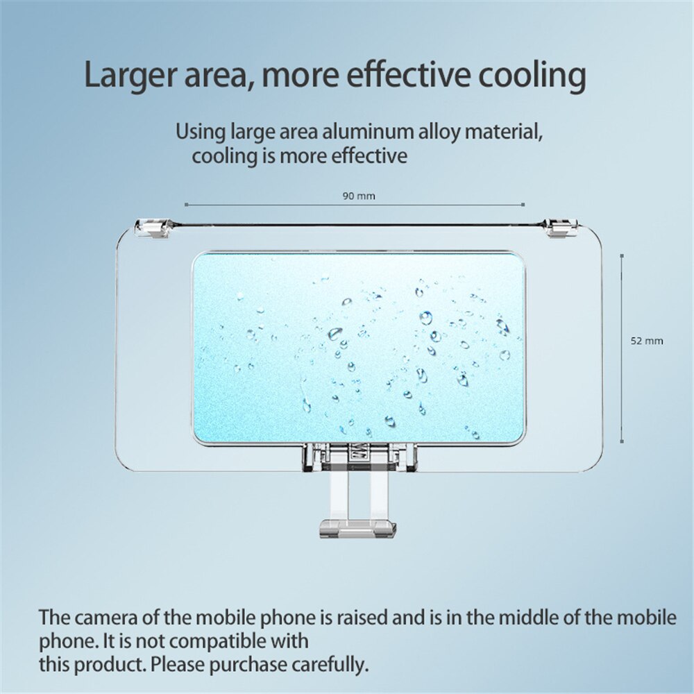 Universele Mobiele Telefoon Waterkoeling Radiator Verstelbare Draagbare Ventilator Houder Telefoon Water Cooler Voor Iphone Samsung 5G Mobiele Telefoon