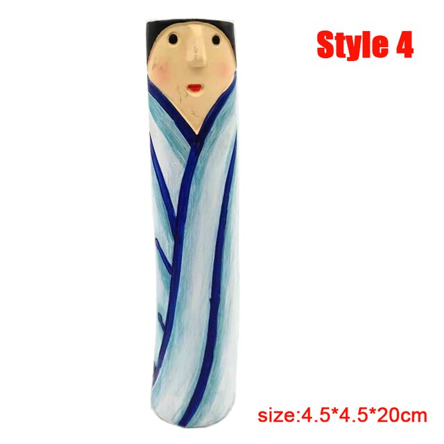 Böhmischen Familie Vase Kreative Vase Interessante Menschliche-förmigen Harz Anlage Container Büro Wohnzimmer Schreibtisch Dekoration: Stil 4