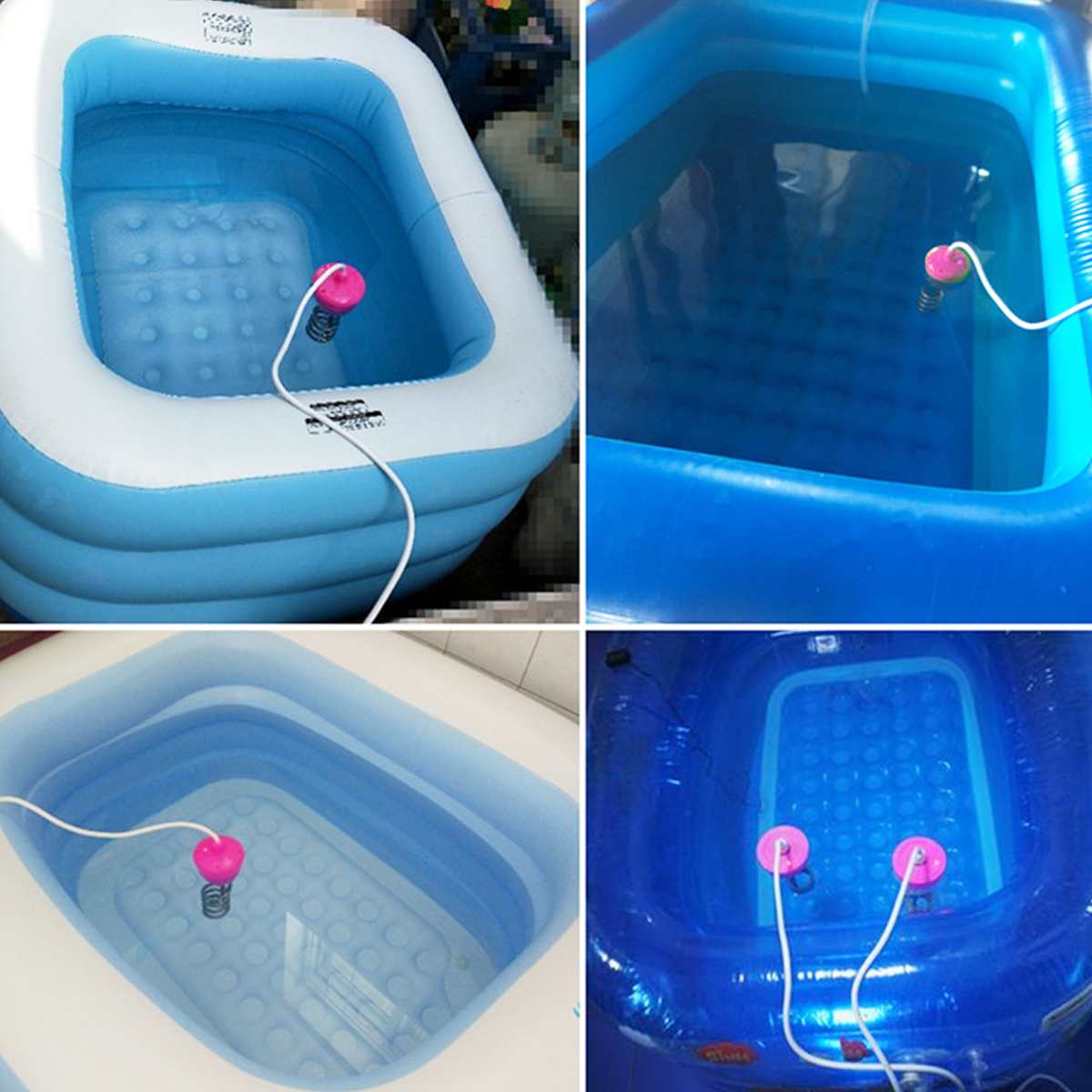 Suspension heater 3000W Stainless Steel Suspension Immersion Water Heater For Inflatable Bathtub With Electronic thermometer