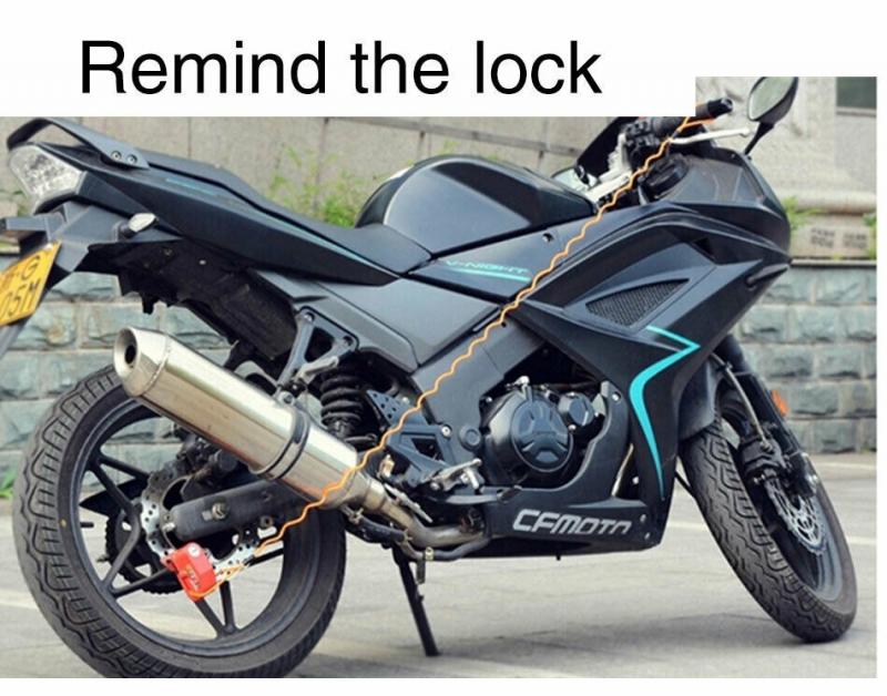 FD-MOTO bezpieczeństwo wioślarz skuter blokada liny motocykl blokada dysku przypomnienie kabel motocykl blokada automatyczny produkt akcesoria motocyklowe
