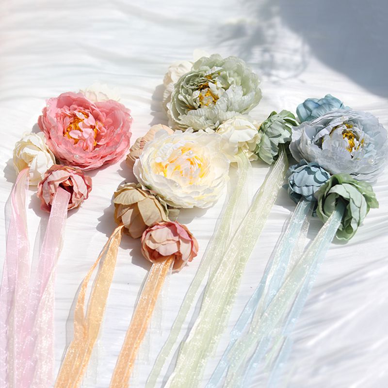 Chinesische hanfu-haarspange mit quaste für damen, vintage-blumenhaarnadel, kopfschmuck