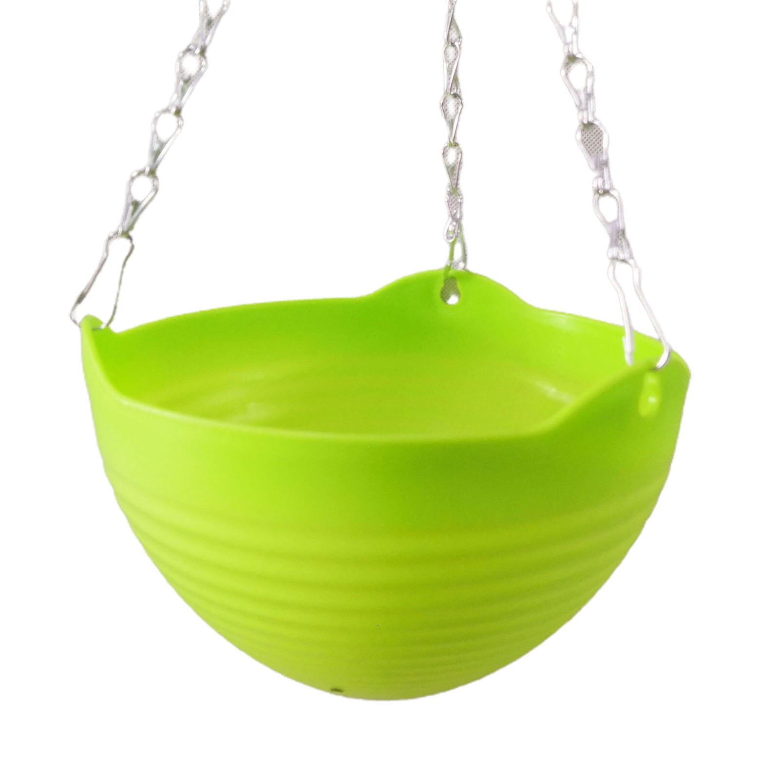 Hanging Plastic Flower Pots Garden Plant Pots Woven Hanger Planter Decorative Flower Pot Hanging Basket Balcony Decoration: S Green