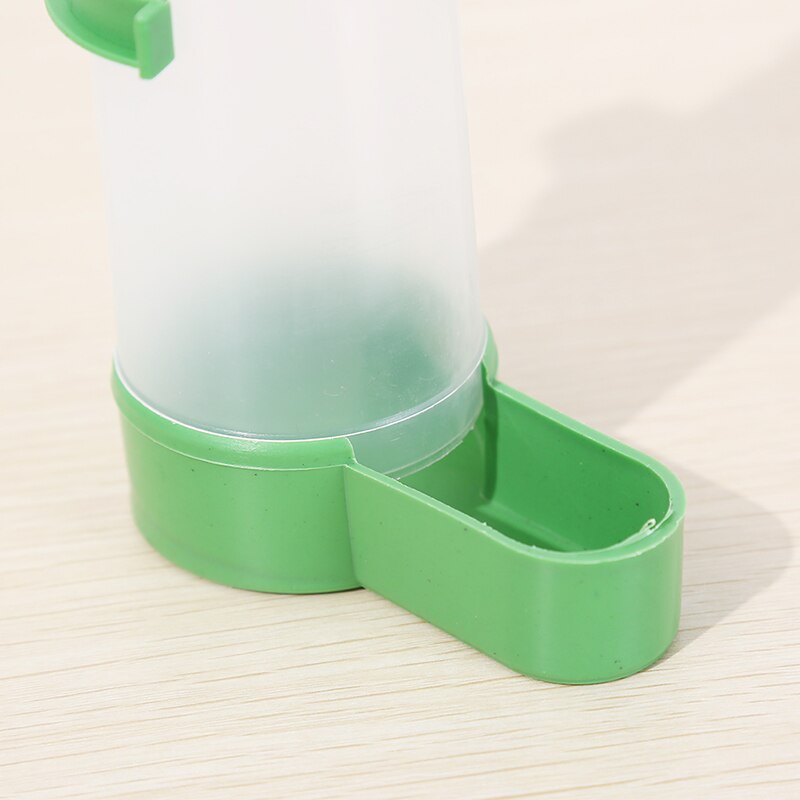 1pc Plastic squirrel bird seed water feeder tube garden indoor outdoor green/ white