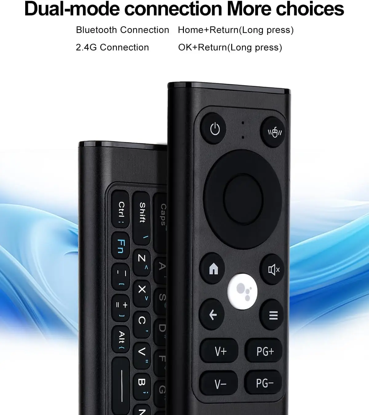 Pilot iPazzPort do komputera PC, pilot Air Mouse 2,4G i Bluetooth z klawiaturą do Nvidia, laptopa, komputera PC z możliwością ładowania na podczerwień
