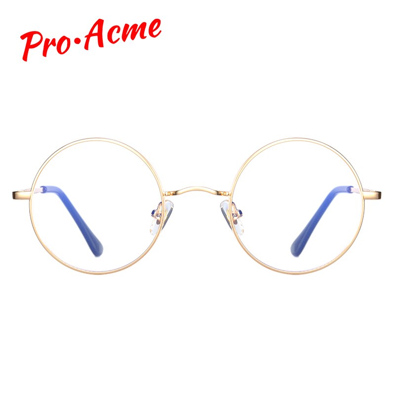 Pro acme runde anti blåt lys blokerende briller computer briller til mænd kvinder gaming briller anti stråling briller  pc1397