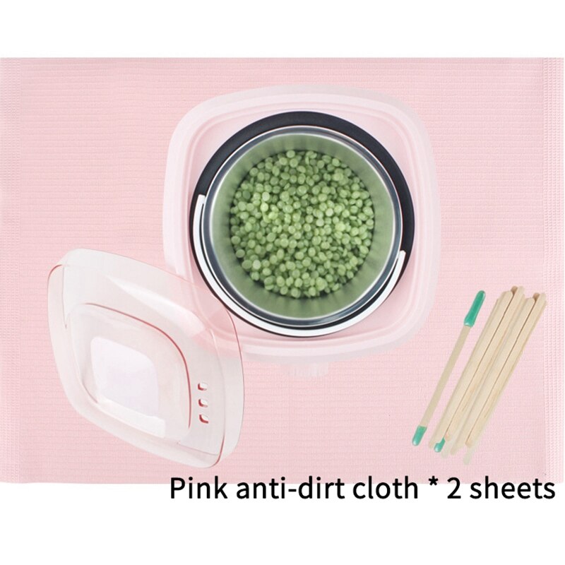 Hair Removal Waxing Kit, Wax Warmer with 600G Hard Wax Beans 40 Wax Applicator Sticks, for Full Body Waxing EU Plug