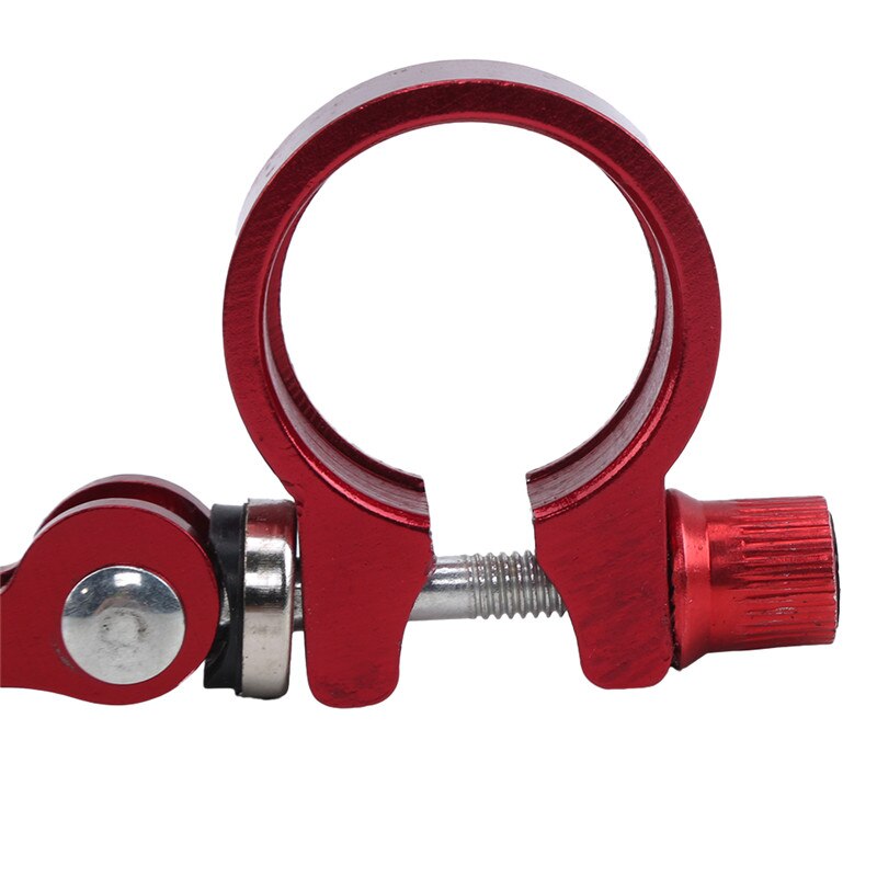 Aluminum Alloy Bicycle Seatpost Clamp Quick Release Ultralight Bike Clamping Clip Useful Bike Accessories
