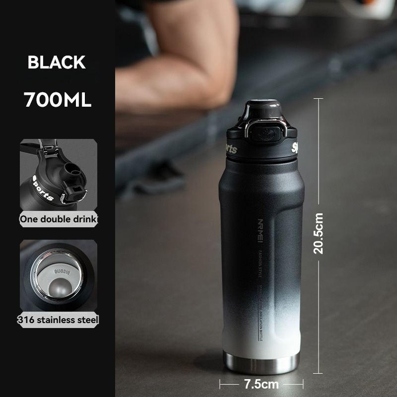 1.5L Thermos Water Bottle Stainless Steel Vacuum Flas Tumbler Coffee Cup Insulated Tea And Cold Water Bottle Thermal Drink: Red