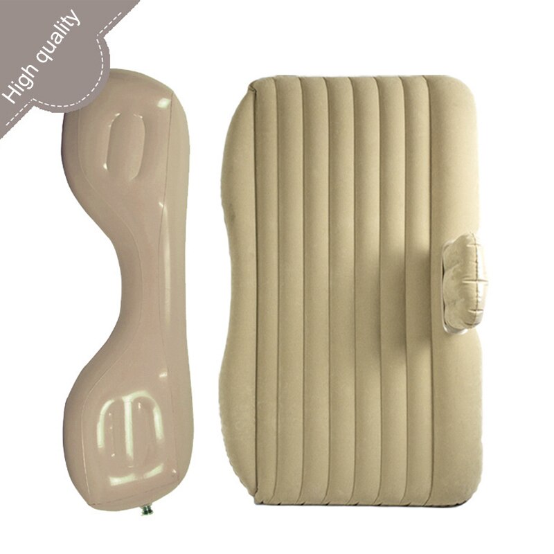 Motolovee PVC Thick Flocking Cloth Split Detachable Airbed Car Inflatable Bed Travel Bed Camping Car Air Mattress Car Sofa Bed