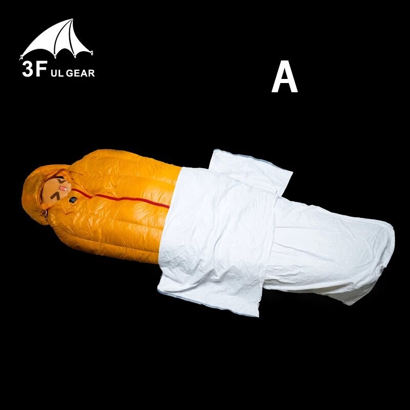 Saco de dormir TYVEK, cubierta de ventilación a prueba de humedad, calentamiento, forro interior sucio, bolsa de almacenamiento portátil: A